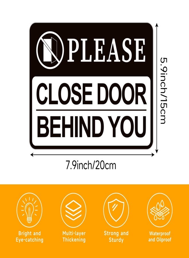 LUHIMO Please Close Door Behind You Sign, Self Adhesive Vinyl Close The Door Stickers, Keep Closed Sign for Home Office Business Hospital Restroom School - Image 2